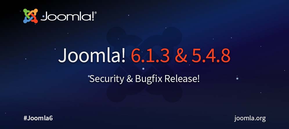 Joomla!® 6.1.3 e 5.4.8