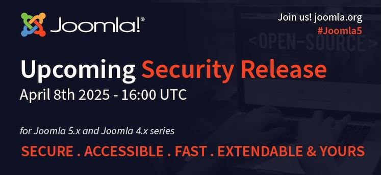 Joomla!® 5.2.6 Upcoming Security Release
