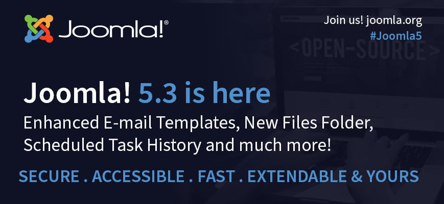 Rilasciata la nuova versione Joomla!® 5.3