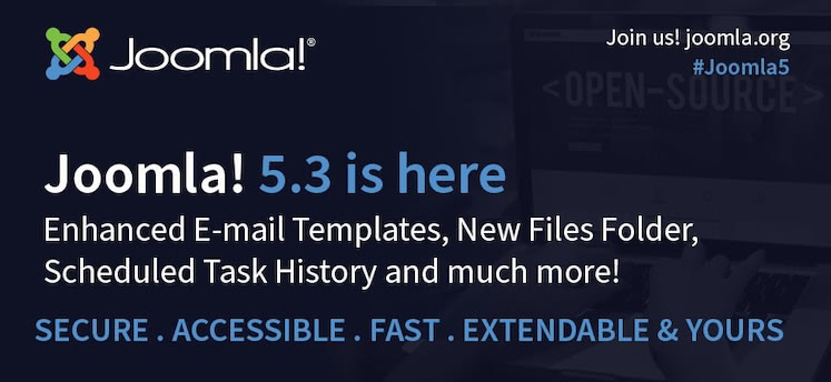 Rilasciata la nuova versione Joomla!® 5.3