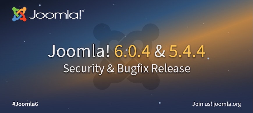 Joomla!® 6.0.4 & 5.4.4